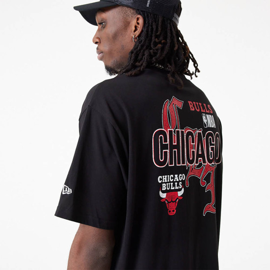 New Era Ανδρική κοντομάνικη μπλούζα Chicago Bulls Team Graphic Oversized T-Shirt